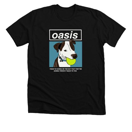 Oasis, a Solid Black Blend Premium Unisex Tee