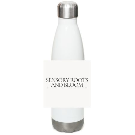 Sensory Roots & Bloom Co.&nbsp;, a White Stainless Steel Water Bottle