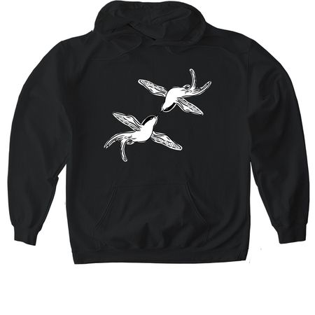 Barn Swallows, a Black Gildan Softstyle Pullover Hoodie