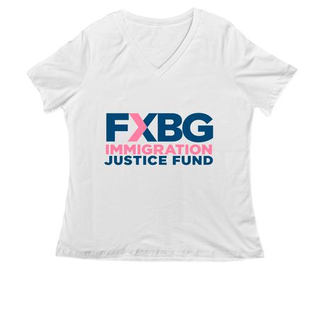 Collection by Grace, a White Women's Relaxed V-Neck Tee