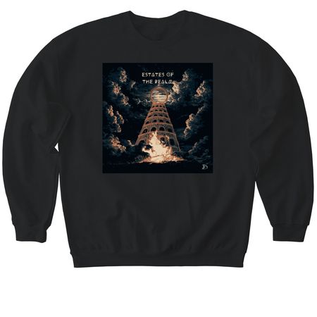 Estates of the realm cover artwork merch, a Black Softstyle Crewneck Sweatshirt