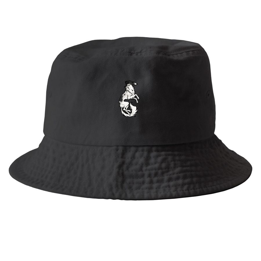 NWFest 2026: Headwear! Simple Silken B&W, a Black Printed Bucket Hat