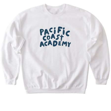 Bubble Pacific Coast, a White Softstyle Crewneck Sweatshirt