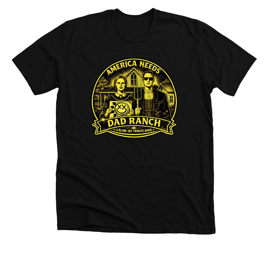 Dad Ranch, a Solid Black Blend Premium Unisex Tee