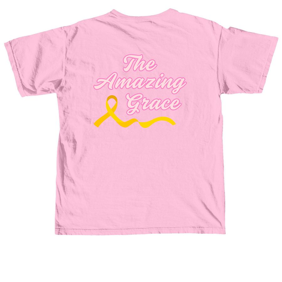 Amazing Grace | Style 2, a Blossom Comfort Colors Unisex Tee (back-view)