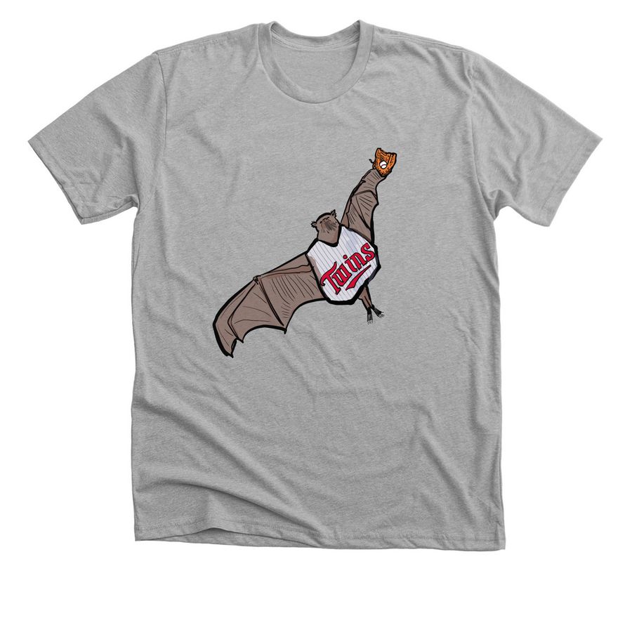 Baseball Bat, a Athletic Heather Premium Unisex Tee