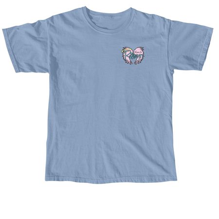 We Walk&nbsp;, a Washed Denim Comfort Colors Unisex Tee