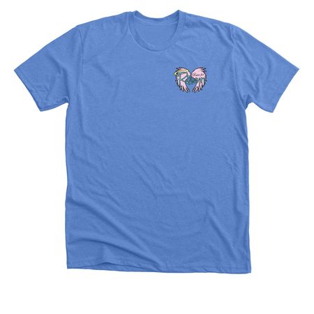 We Walk&nbsp;, a Heather Columbia Blue Premium Unisex Tee