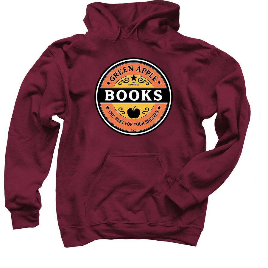 Green Apple Books&nbsp;, a Maroon Pullover Hoodie