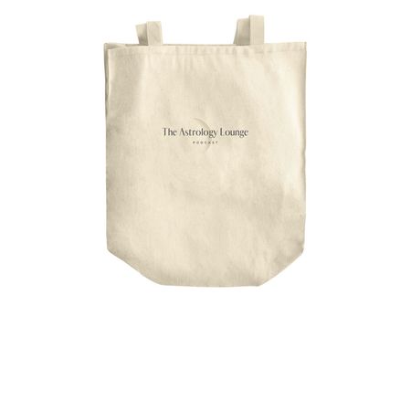*New!* The Astrology Lounge Totes, a Natural Over-the-Shoulder Shopping Tote Bag (back-view)