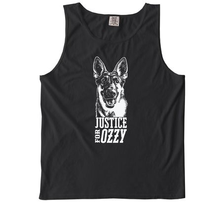 Ozzy First Anniversary, a Black Comfort Colors Tank Top