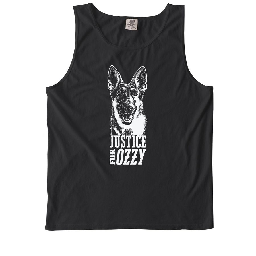Ozzy First Anniversary, a Black Comfort Colors Tank Top