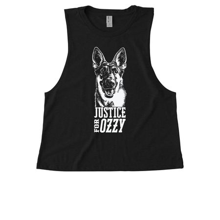 Ozzy First Anniversary, a Deep Black Allmade Eco Triblend Women?s Muscle Tank