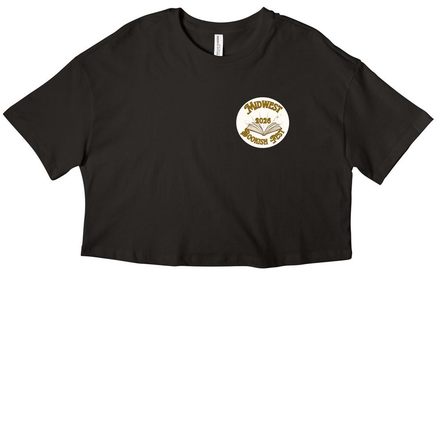 Midwest Bookish Fest 2026 Shirts & Hoodies, a Black Women?s Cropped Cotton Tee