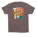 Thrive Love, a Pebble Brown Premium Cotton Tee (back-view)