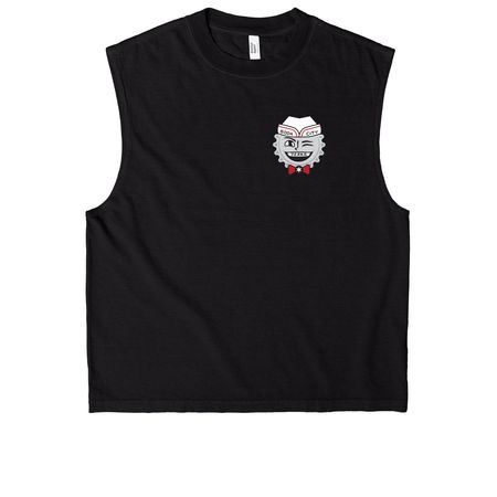 Soda City Jerks II, a True Black Heavyweight Garment Dye Muscle Tee