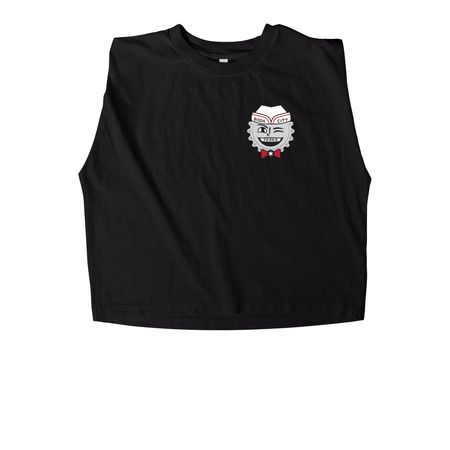 Soda City Jerks II, a True Black Women's Heavyweight Garment Dye Muscle Tee