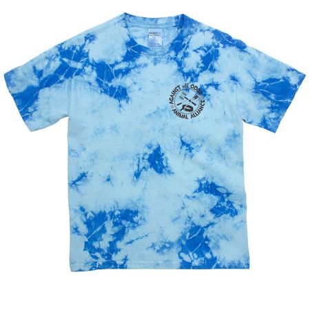 Against All Oddz Animal Alliance, a Sky Blue Youth Crystal Tie Dye Tee