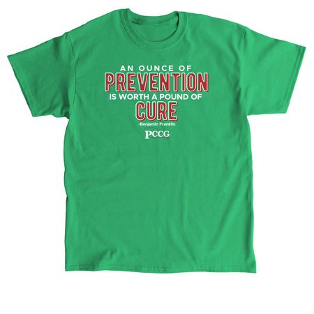 Ounce Of Prevention, a Irish Green Classic Unisex Tee