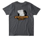 Stitching Sentences, a Anthracite Stanley/Stella Unisex Rocker Tee (back-view)
