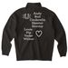 The Herd, a Black Midweight Quarter Zip Pullover (back-view)
