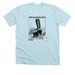 Vintage Skunk, a Heather Ice Blue Premium Unisex Tee