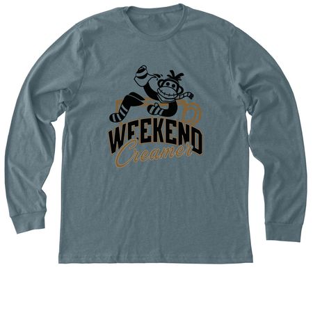 Coffee Customs Apparel, a Heather Slate Premium Long Sleeve Tee