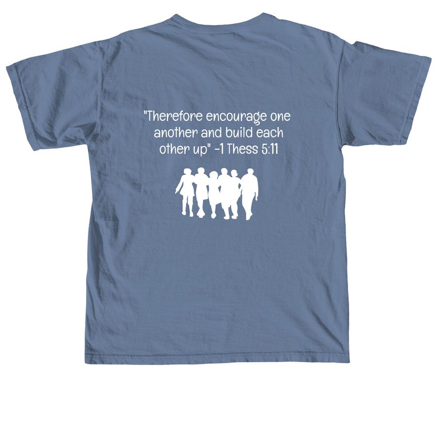 NECYC&nbsp;, a Blue Jean Comfort Colors Unisex Tee (back-view)