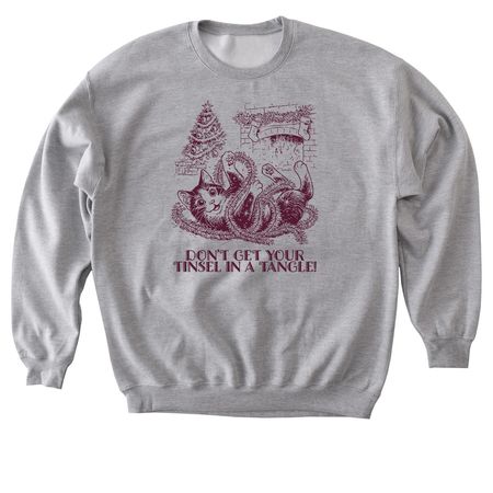 Don't Get Your Tinsel in a Tangle!, a Sport Grey Softstyle Crewneck Sweatshirt