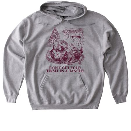 Don't Get Your Tinsel in a Tangle!, a Sport Grey Gildan Softstyle Pullover Hoodie