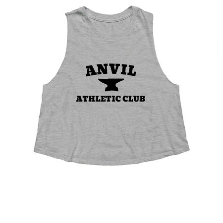 Classic Anvil Apparel, a Athletic Heather Women's Cropped Racerback Tank