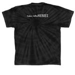 Tanks and Tees, a Black Classic Tie Dye Tee (back-view)