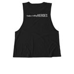Tanks and Tees, a Deep Black Allmade Eco Triblend Women?s Muscle Tank (back-view)