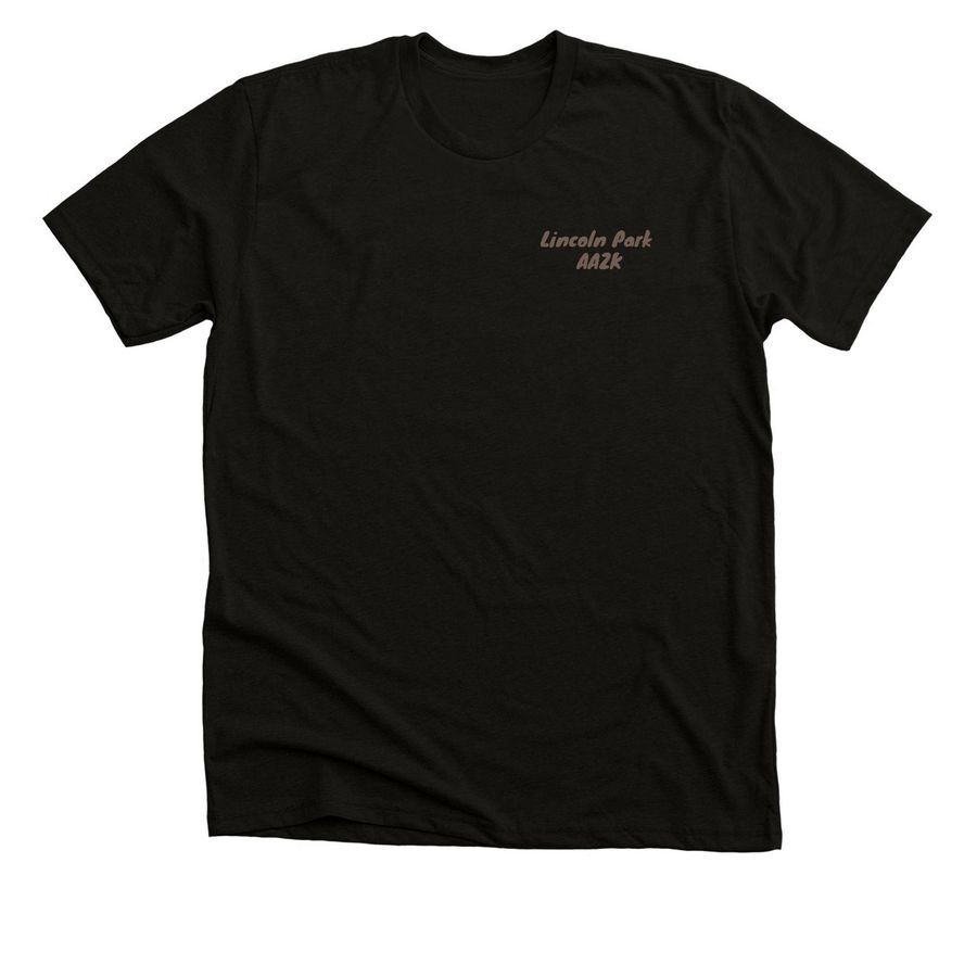 Lincoln Park AAZK Bowling for Rhinos 2026 #1, a Black Heather Premium Unisex Tee