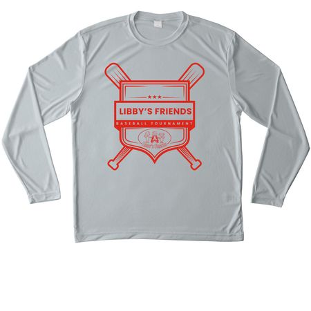 Vestavia Hills & Homewood LF Baseball Shirts, a Silver Unisex Performance Long Sleeve Tee
