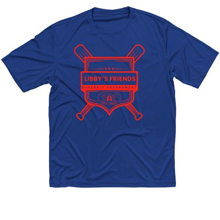 Vestavia Hills & Homewood LF Baseball Shirts, a True Royal Classic Performance Tee
