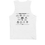 3 Run Rumble - Tank Tops, a White Premium Cotton Tank (back-view)