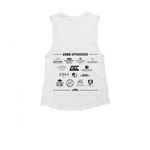 3 Run Rumble - Tank Tops, a White Women's Muscle Tank (back-view)