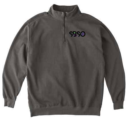Heavy weight pullovers and zip-ups dark logo&nbsp;, a Pepper Comfort Colors Quarter Zip Pullover