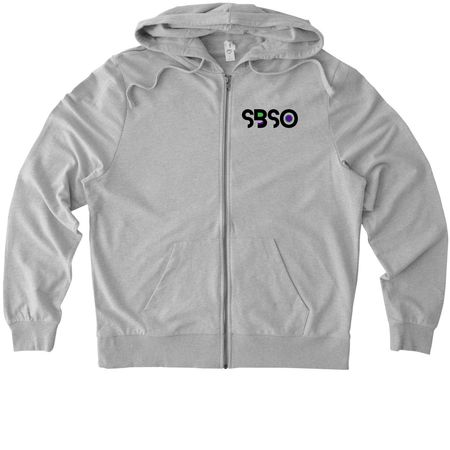 Heavy weight pullovers and zip-ups dark logo&nbsp;, a Granite Grey Heather Allmade Organic French Terry Zip Up Hoodie