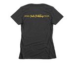 Iowa Cryptid Series - Lockridge Monster, a Charcoal Women's Slim Fit Tee (back-view)