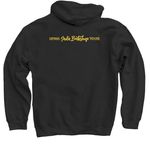 Iowa Cryptid Series - Lockridge Monster, a Black Pullover Hoodie (back-view)