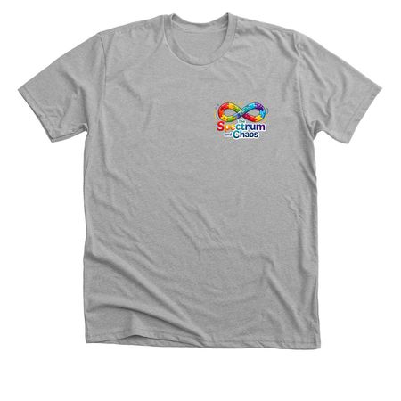 Spectrum and Chaos, a Athletic Heather Premium Unisex Tee