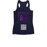 2026 Tank Tops, a Navy Women's Racerback (back-view)