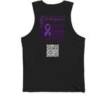 2026 Tank Tops, a Black Premium Cotton Tank (back-view)