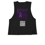 2026 Tank Tops, a Deep Black Allmade Eco Triblend Women?s Muscle Tank (back-view)