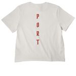 We Bet On Losing Dogs, a Vintage White Women's Heavyweight Tee (back-view)