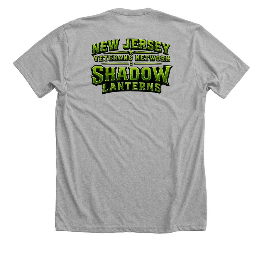 Shadow Lantern Tee Shirts, a Athletic Heather Premium Unisex Tee (back-view)