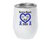 Walk to Defeat ALS: Wine Tumbler, a White Insulated Wine Cup