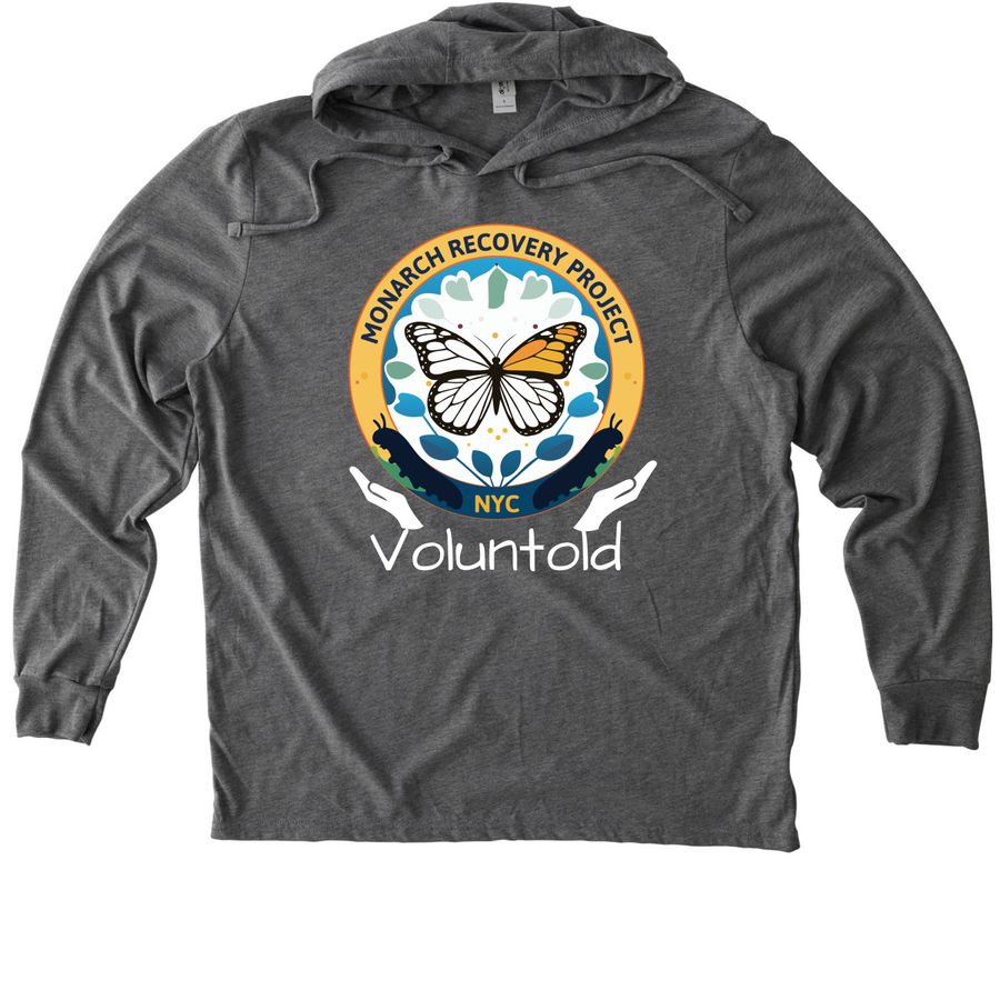 Merch for Voluntolds ;), a Aluminum Grey Allmade Eco Triblend Hoodie Tee